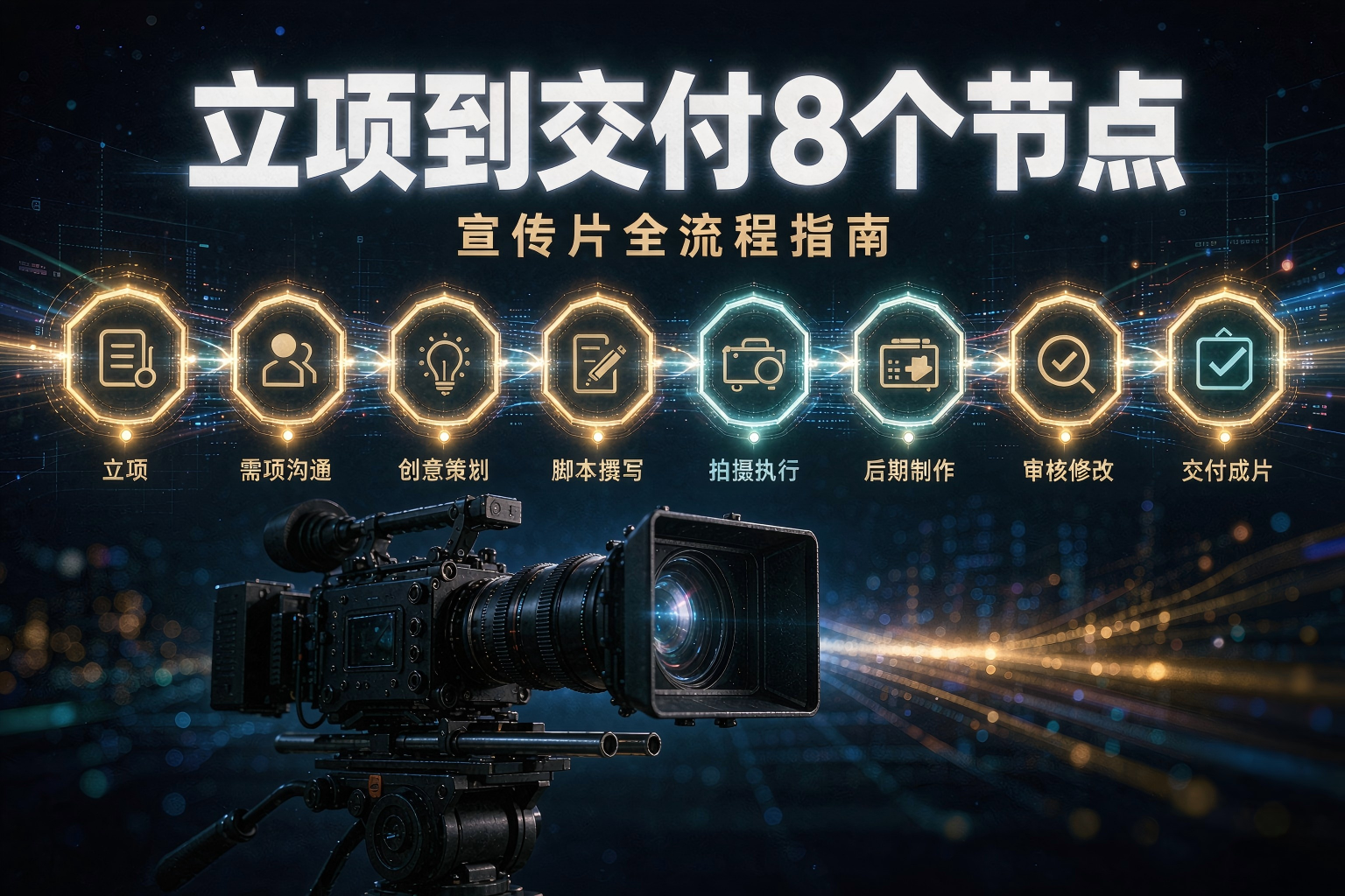 企业宣传片从立项到交付的完整流程：8个节点，每个节点你确认什么